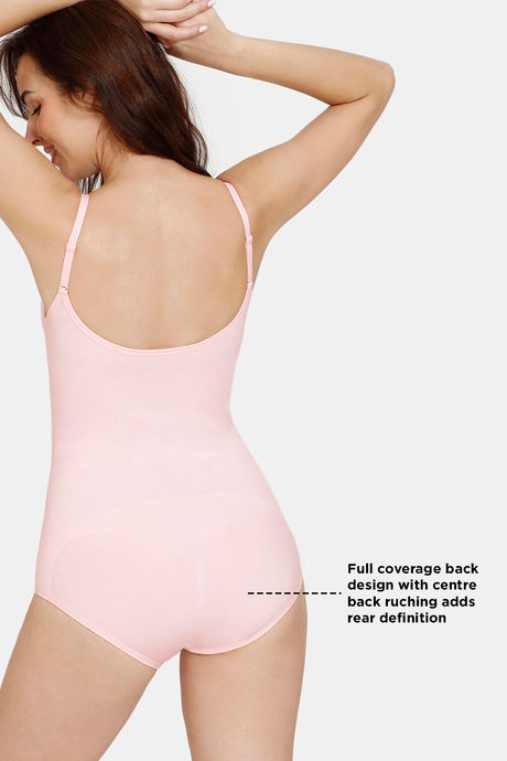 Zivame All Day Seamless Bodysuit - Crystal Rose — image 5